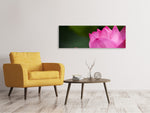 Leinwandbild Panorama Marko Lotus in pink