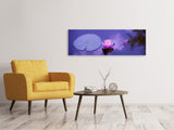 Leinwandbild Panorama Lotus Blüte