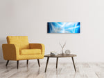 Leinwandbild Panorama Laser