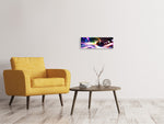 Leinwandbild Panorama Abstrakte Lichtreflexe