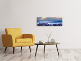 Leinwandbild Panorama Der Lavendel und das Meer