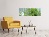 Leinwandbild Panorama Hinter dem Wasserfall