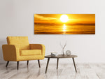 Leinwandbild Panorama Traumhafter Sonnenuntergang
