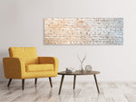 Leinwandbild Panorama Grunge Mauer
