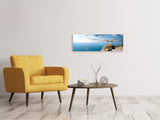 Leinwandbild Panorama Die Möwen und das Meer