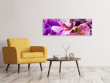 Leinwandbild Panorama Im Orchideenparadies