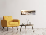 Leinwandbild Panorama Meeresbrandung