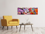 Leinwandbild Panorama Graffiti Kunst