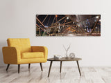 Leinwandbild Panorama Brückenlichter