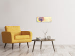 Leinwandbild Panorama Die Pusteblume im Licht