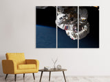 Leinwandbild 3-teilig Astronaut in XL