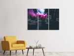 Leinwandbild 3-teilig Kunst mit Rauch