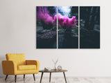 Leinwandbild 3-teilig Kunst mit Rauch