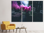 Leinwandbild 3-teilig Kunst mit Rauch