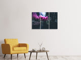 Leinwandbild 3-teilig Kunst mit Rauch