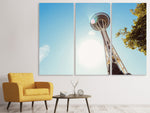 Leinwandbild 3-teilig Sonnenschein in Seattle