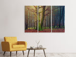 Leinwandbild 3-teilig Alleine im Wald
