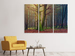 Leinwandbild 3-teilig Alleine im Wald