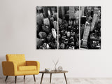 Leinwandbild 3-teilig New York von oben