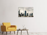 Leinwandbild 3-teilig Skyline Frankfurt Deutschland