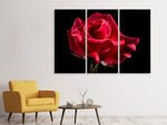Leinwandbild 3-teilig Die Blume der Liebe