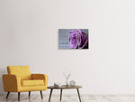 Leinwandbild 3-teilig Rose in Lila XXL
