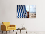 Leinwandbild 3-teilig Der eigene Strandkorb