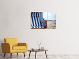 Leinwandbild 3-teilig Der eigene Strandkorb
