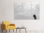 Leinwandbild 3-teilig In den Wolken