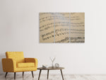Leinwandbild 3-teilig Die Musiknoten