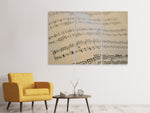 Leinwandbild 3-teilig Die Musiknoten