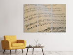 Leinwandbild 3-teilig Die Musiknoten