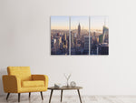 Leinwandbild 3-teilig New York bei Sonnenaufgang