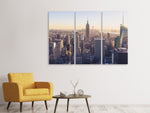 Leinwandbild 3-teilig New York bei Sonnenaufgang
