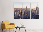 Leinwandbild 3-teilig New York bei Sonnenaufgang