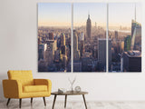 Leinwandbild 3-teilig New York bei Sonnenaufgang