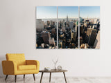 Leinwandbild 3-teilig Über den Dächern von NYC