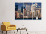Leinwandbild 3-teilig Segeltörn New York