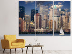 Leinwandbild 3-teilig Segeltörn New York