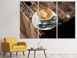 Leinwandbild 3-teilig Mein Cappuccino