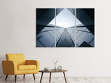 Leinwandbild 3-teilig Architektur aus Glas