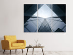 Leinwandbild 3-teilig Architektur aus Glas