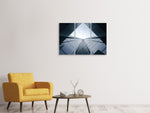 Leinwandbild 3-teilig Architektur aus Glas