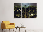 Leinwandbild 3-teilig Imposante Architektur in der Nacht