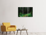 Leinwandbild 3-teilig Wilder Wald