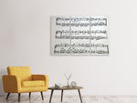 Leinwandbild 3-teilig Musik Noten