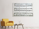 Leinwandbild 3-teilig Musik Noten