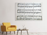 Leinwandbild 3-teilig Musik Noten