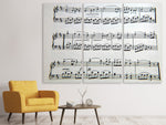 Leinwandbild 3-teilig Musik Noten