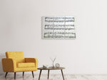 Leinwandbild 3-teilig Musik Noten